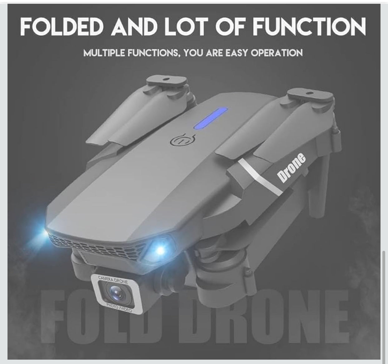 F88 Pro Foldable Drone – Product Listing