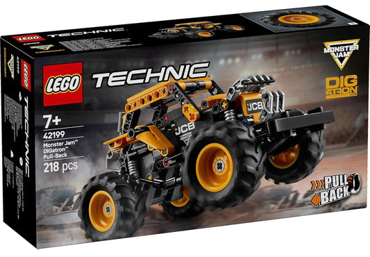LEGO® Technic™ Monster Jam™ DIGatron™ Pull-Back (42199) – 218 Piece Monster Truck Building Toy