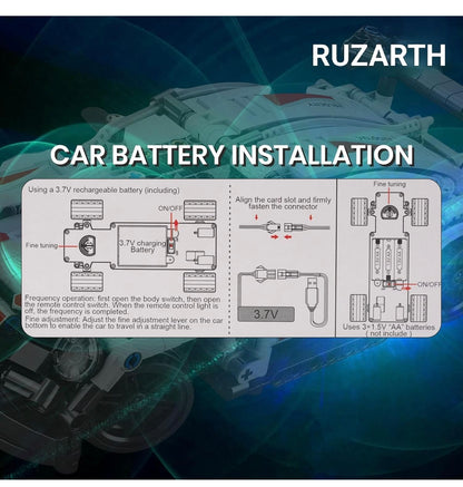 Come Alive 2-in-1 RC Building Block Car Kit - Pull-Back & Remote Control Sports Car