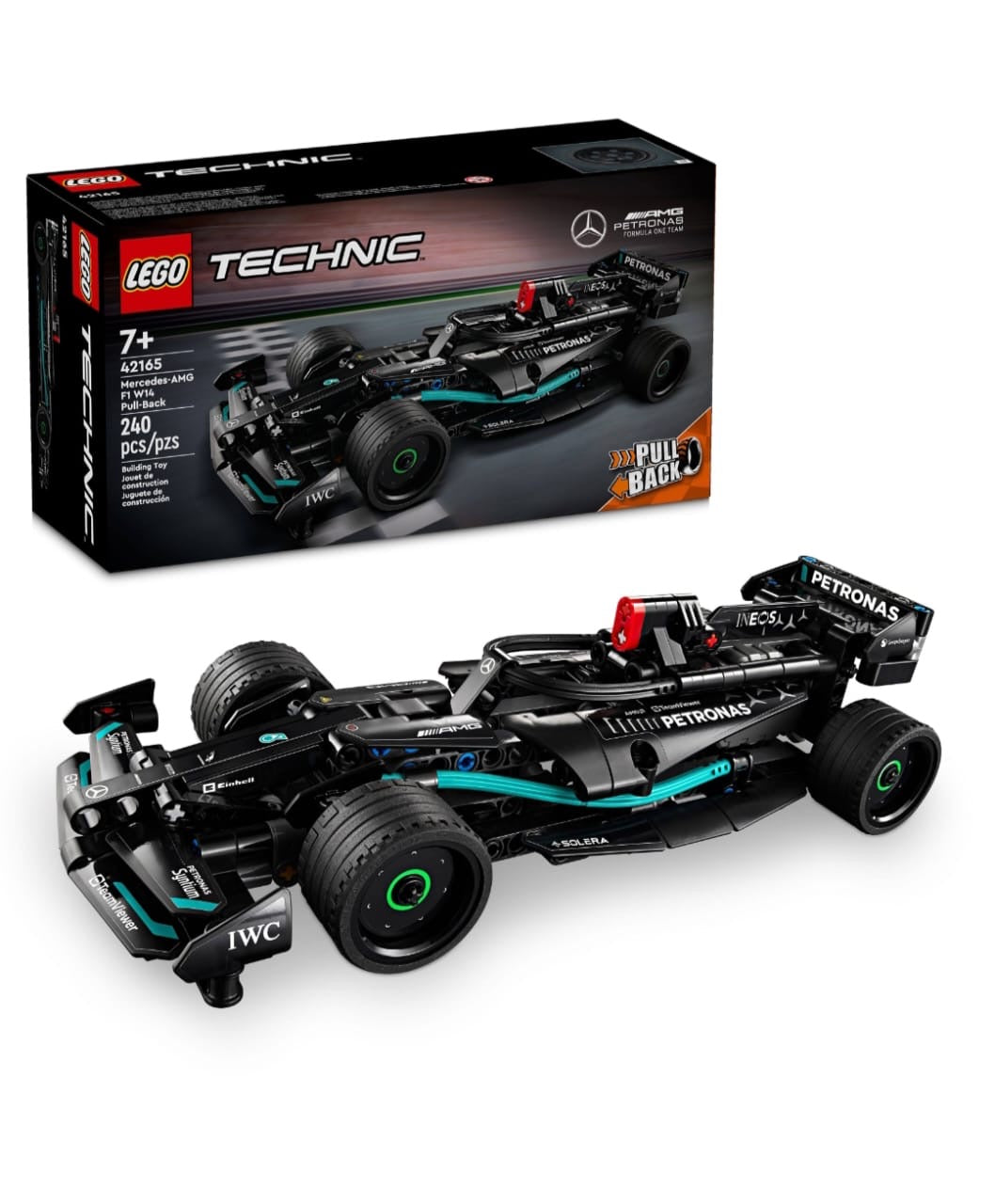 LEGO Technic Mercedes-AMG F1 W12 E Performance Pull-Back Car 42165 – Formula 1 Race Car Building Set
