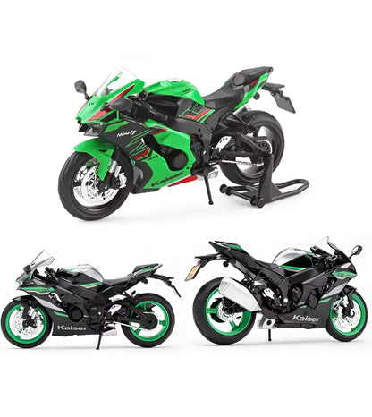 1:12 Kaiser Ninja Style Die-Cast Motorcycle Model – Green Edition