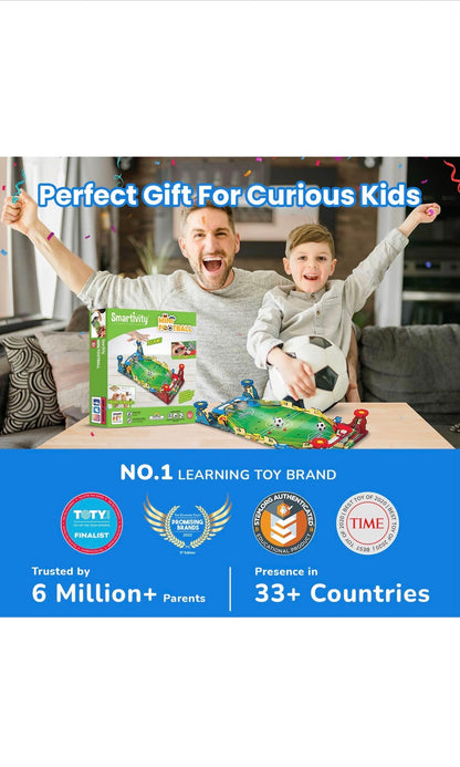 Smartivity Mini Football | DIY STEAM Building Kit for Kids 6-14 | Build Your Own Soccer Stadium | Learn Physics & Team Play | Eco-Friendly STEM Toy