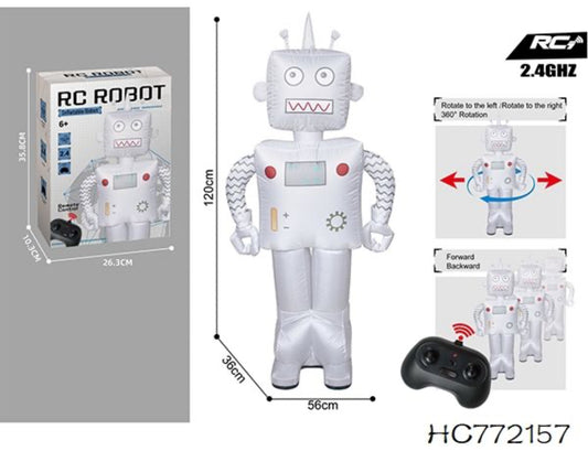 🤖 2.4GHz RC Inflatable Robot – 120cm Giant Remote Control Robot Toy