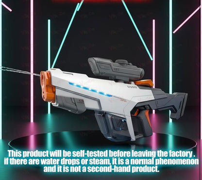 Premium Electric Water Gun with Scope – Automatic Rechargeable Water Blaster with LED Lights | High Power Summer Toy for Kids