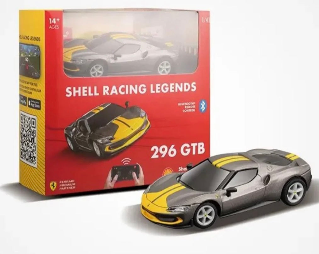 Ferrari Shell Racing Legends 1:41 Scale Remote Control Car – 296 GTB