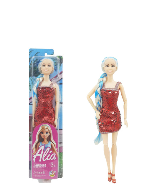 Alia Fashion Doll – Red Sequin Party Dress (3+)
