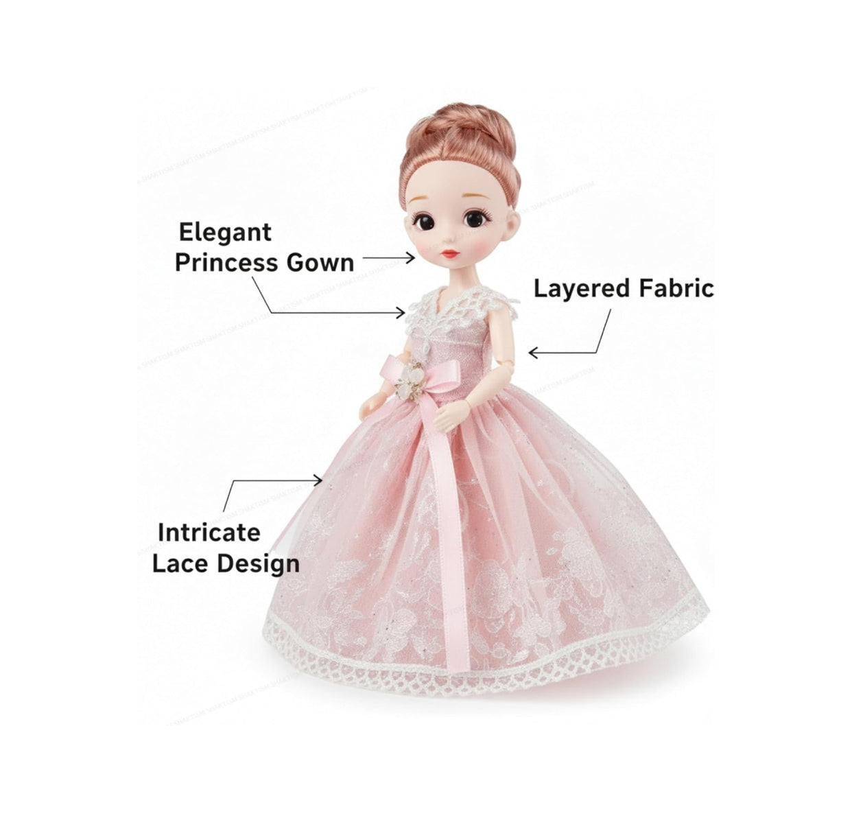 Sweet Princess Doll in Blue Sparkle Dress – Collectible Fashion Doll