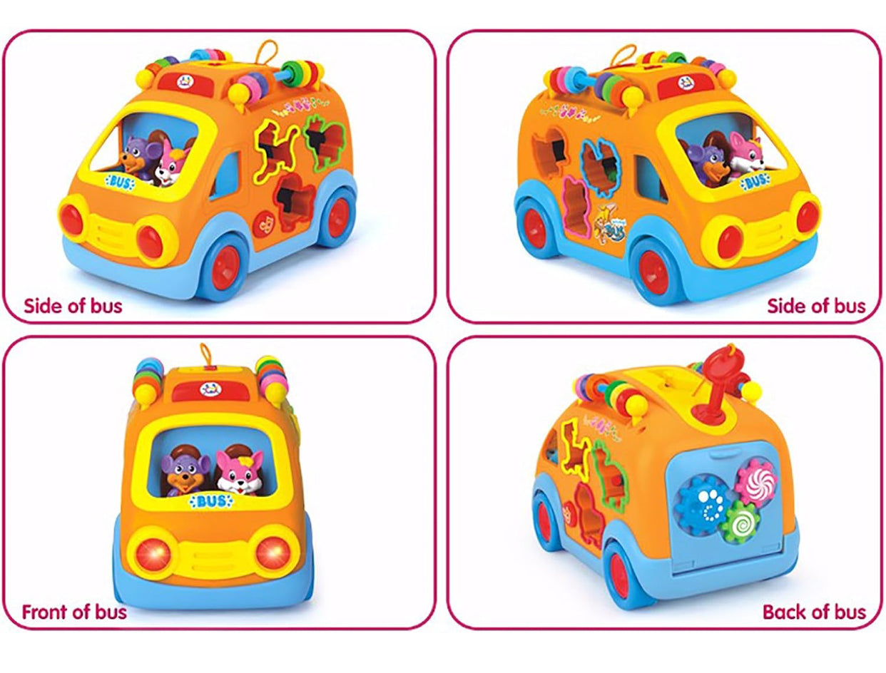Shape-Sorting Musical Activity Bus – Early Learning Educational Toy