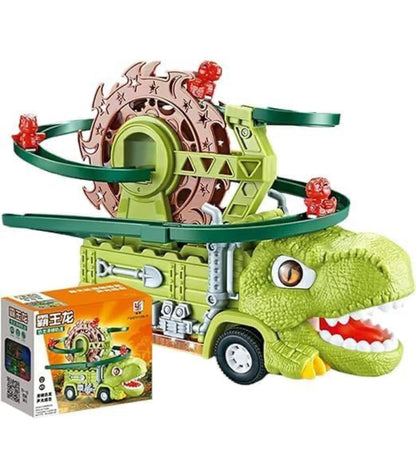 Dinosaur Spinning Track Adventure Truck – Lights & Moving Animals