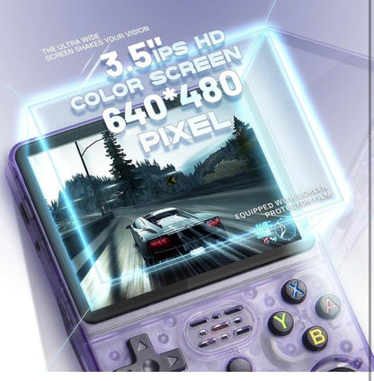 Retro Handheld Gaming Console with Large Display | Portable Game Player with Controller, Earphones & Storage Case