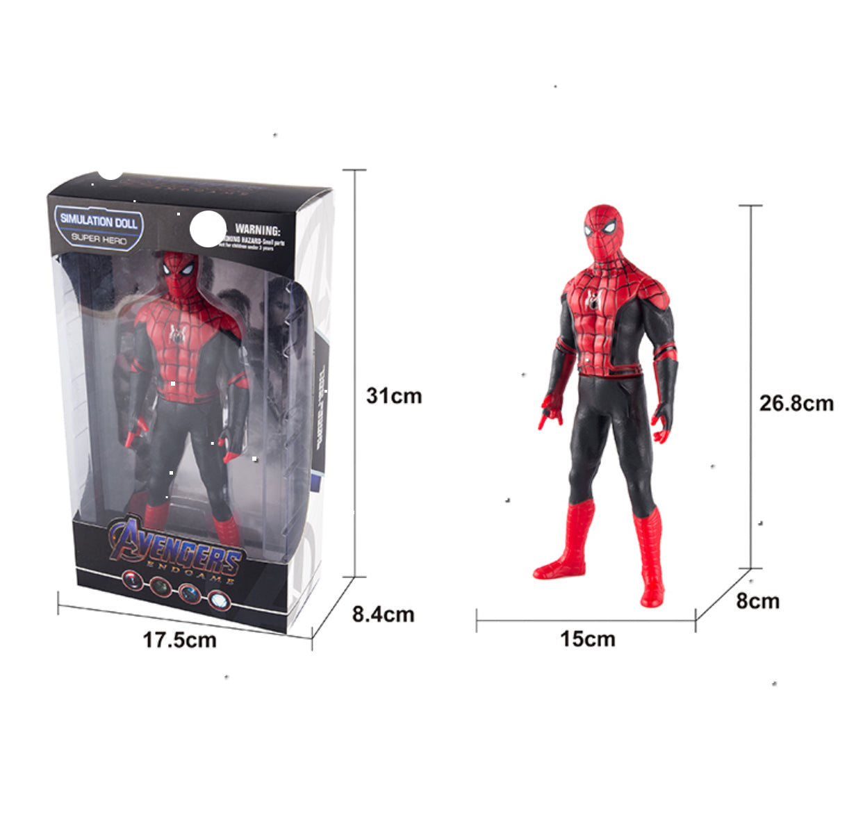 🕷️ Spider-Man Action Figure – Avengers Endgame Edition (27 cm)