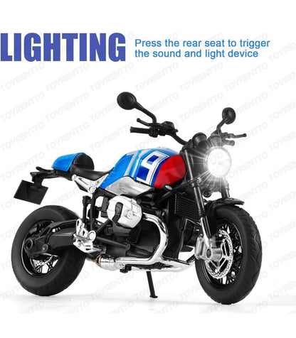 1:12 BMW R NineT Die-Cast Motorcycle Model – Premium Collectible