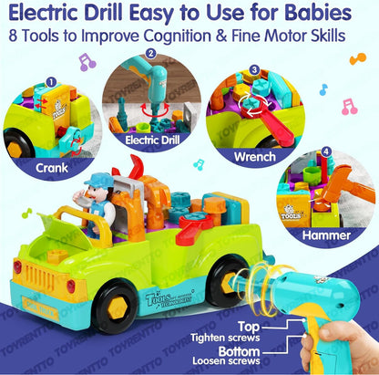Kids Tool Truck Playset – Interactive Construction Vehicle Toy