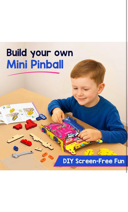 Smartivity Mini Pinball | DIY STEAM Building Kit for Kids 6-12 | Pocket-Sized Fun | Learn Physics & Engineering | Eco-Friendly STEM Toy