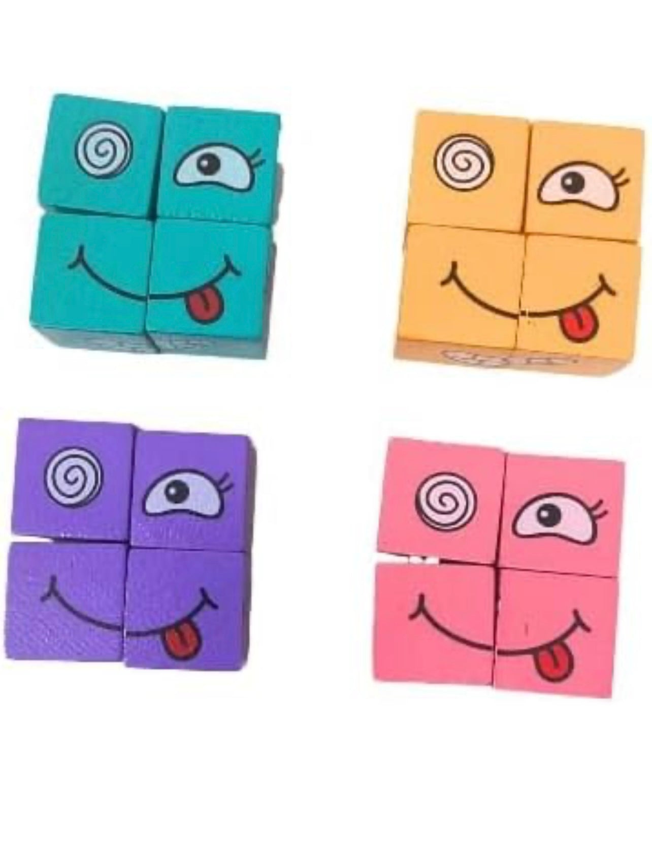 Emoji Face Matching Game – 70+ Challenge Cards, 4 Emoji Face Cubes & Winner Bell (Family & Kids Fun Game)