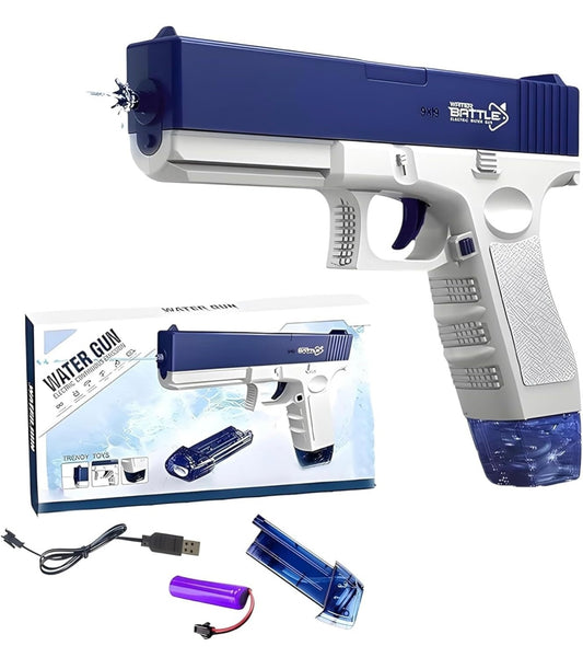 Electric Rechargeable Water Gun with High-Pressure Spray | Summer Water Blaster Toy for Kids & Adults