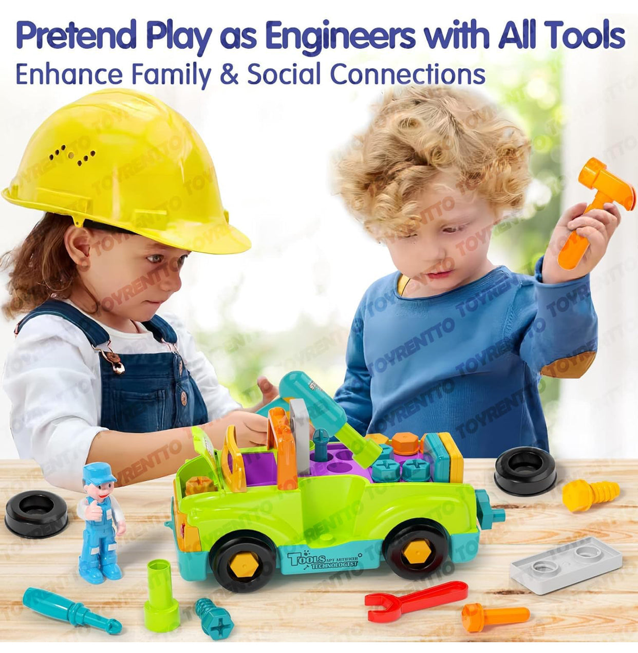 Kids Tool Truck Playset – Interactive Construction Vehicle Toy