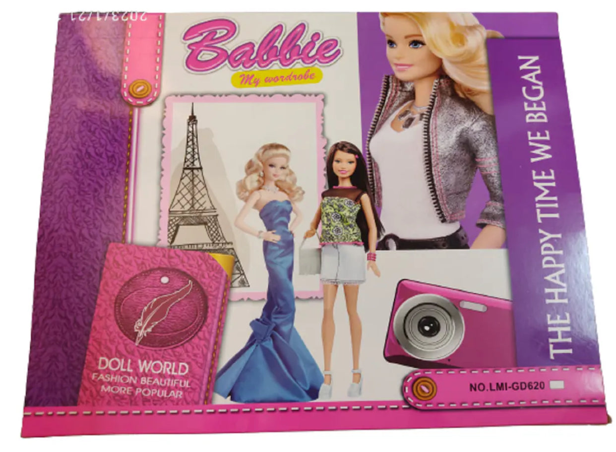 Babbie Fashion Wardrobe Doll Set – Dress-Up Fashion Model with Accessories (3+ Years)