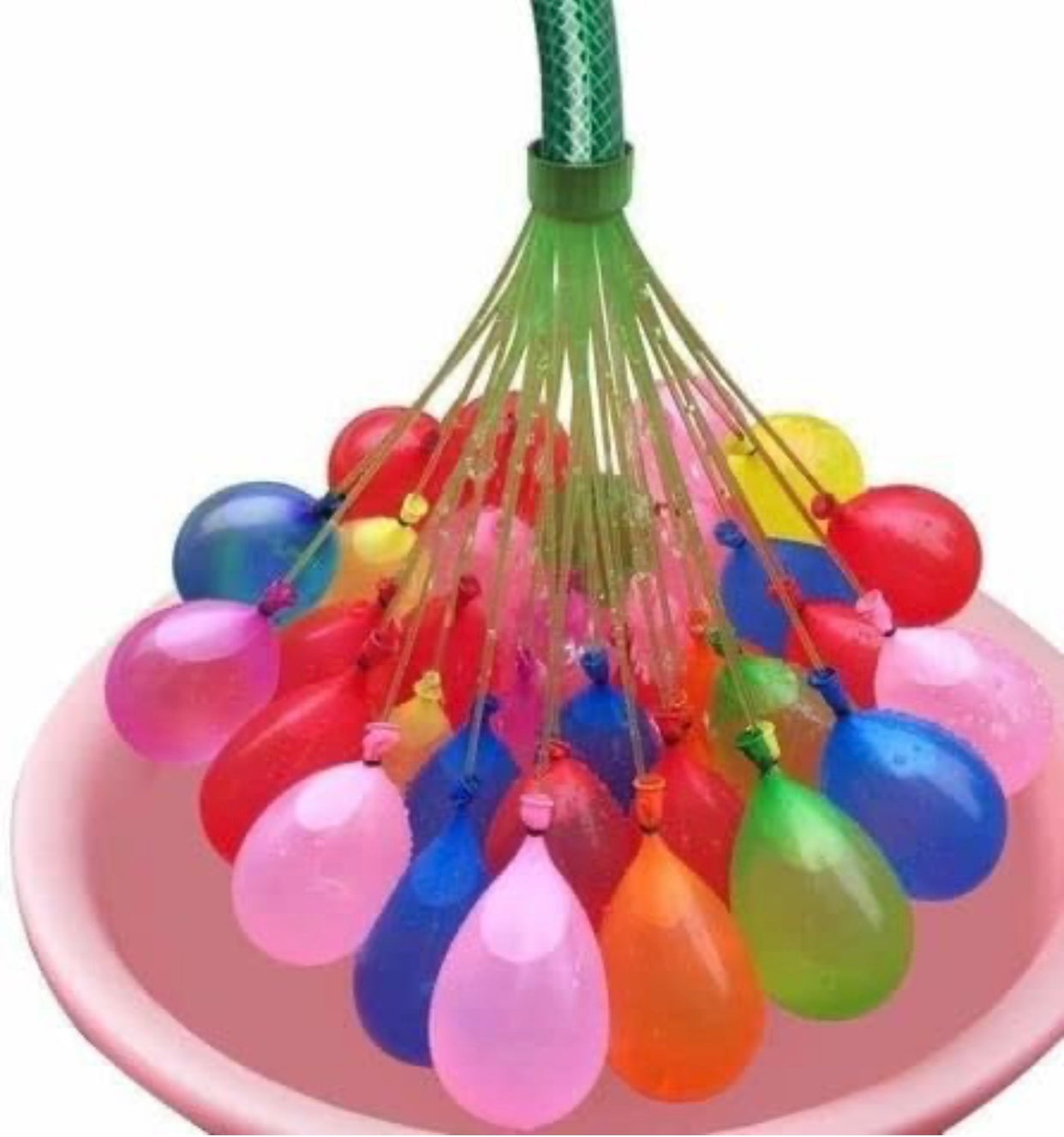 Happy Baby Self-Sealing Water Balloons – 111 pcs Quick Fill Bunch O Balloons (Fill & Tie 60 Seconds)