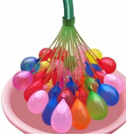 Happy Baby Self-Sealing Water Balloons – 111 pcs Quick Fill Bunch O Balloons (Fill & Tie 60 Seconds)