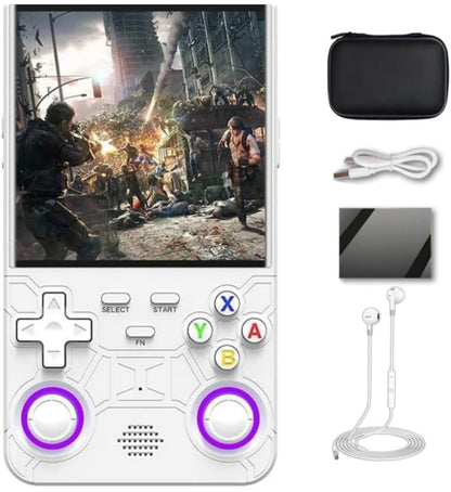 Portable Handheld Gaming Console with LED Joystick | HD Screen Retro Game Player with Accessories