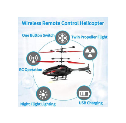🚁 RC Infrared Control Helicopter – Easy-to-Fly Remote Control Chopper for Kids