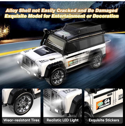🚘 2.4GHz RC Alloy Power Truck – 6-Wheel Off-Road Remote Control Car