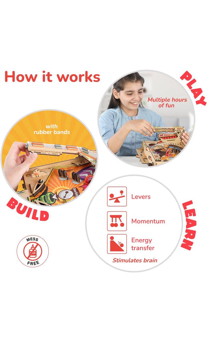 Smartivity DIY Pinball Machine - Award-Winning STEM Learning Toy for Kids Ages 8+ | Build Your Own Wooden Arcade Game