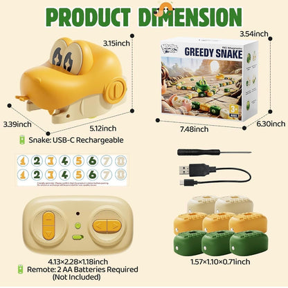 Remote Control Snake Toy for Kids | Realistic Crawling Snake with Remote & Strong Magnetic Connection