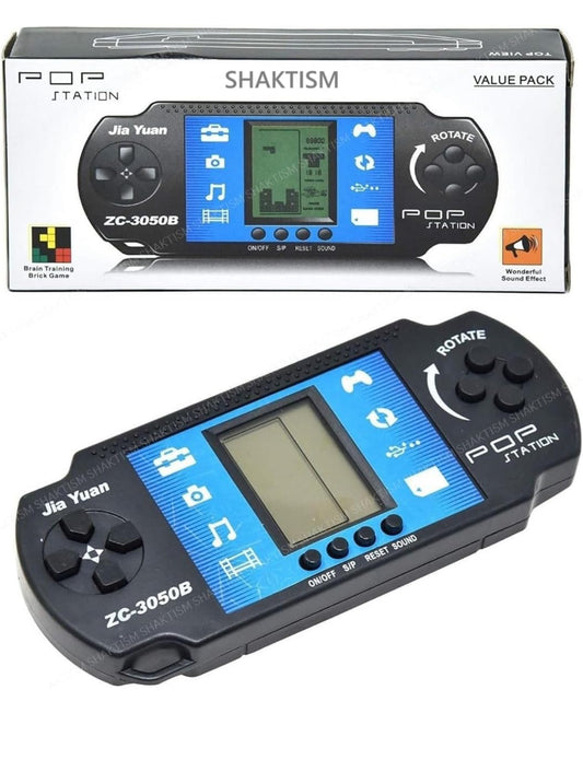 🎮 POP Station ZC-3050B – Classic Brick Game Handheld Console | Brain Training Game