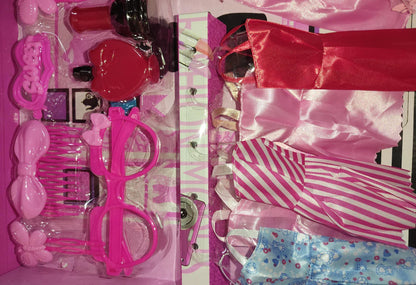 Babbie Fashion Wardrobe Doll Set – Dress-Up Fashion Model with Accessories (3+ Years)