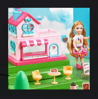 Pretty Bella Sparkle Dessert Play House – Doll & Dessert Shop Playset (3+ Years)