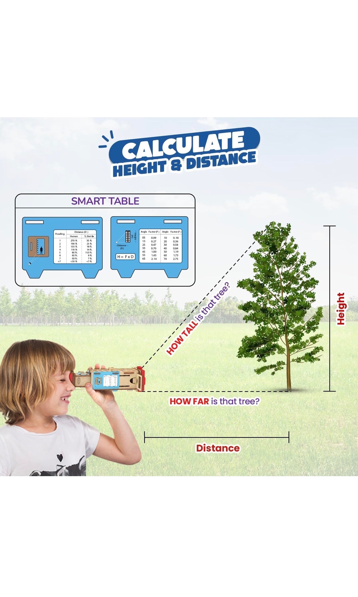 Smartivity Telescope | DIY STEAM Building Kit for Kids 8-14 | Build Your Own 8x Zoom Telescope | Learn Astronomy & Optics | Eco-Friendly STEM Toy
