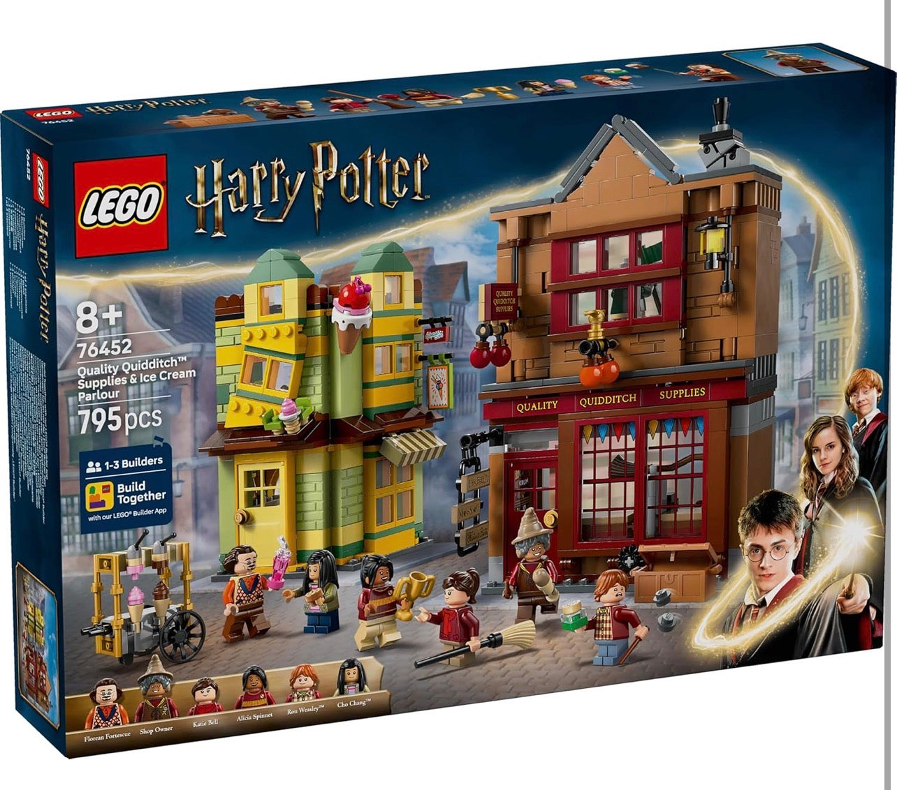 LEGO Harry Potter Quality Quidditch™ Supplies & Ice Cream Parlour Building Set 76452 (795 Pieces, Age 8+)