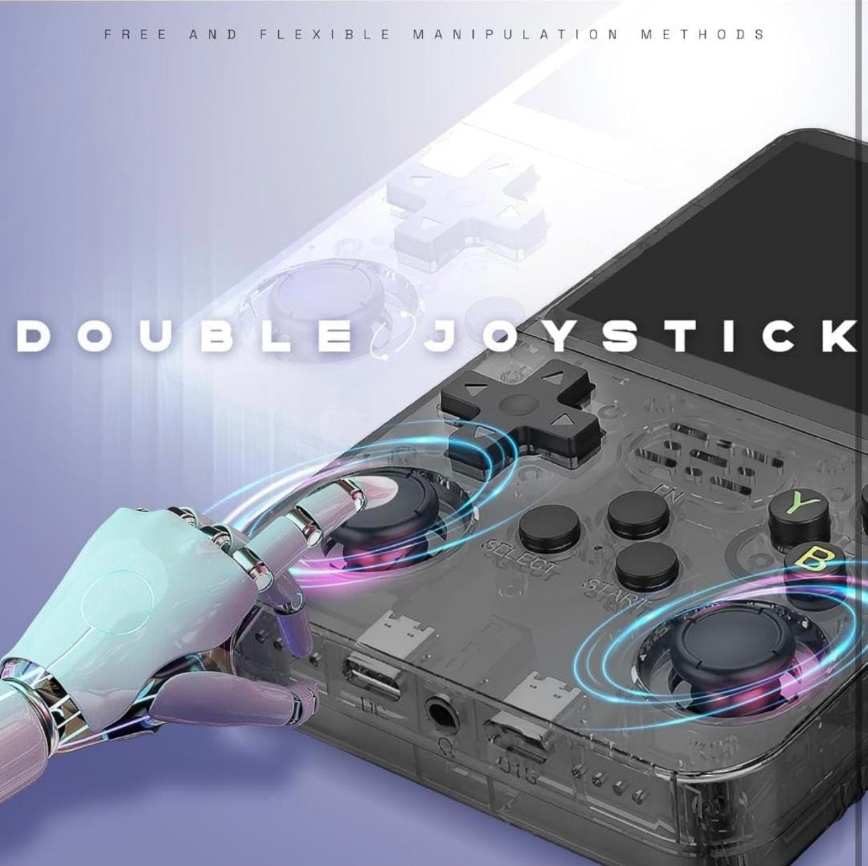 Retro Handheld Gaming Console with Large Display | Portable Game Player with Controller, Earphones & Storage Case