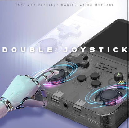 Retro Handheld Gaming Console with Large Display | Portable Game Player with Controller, Earphones & Storage Case