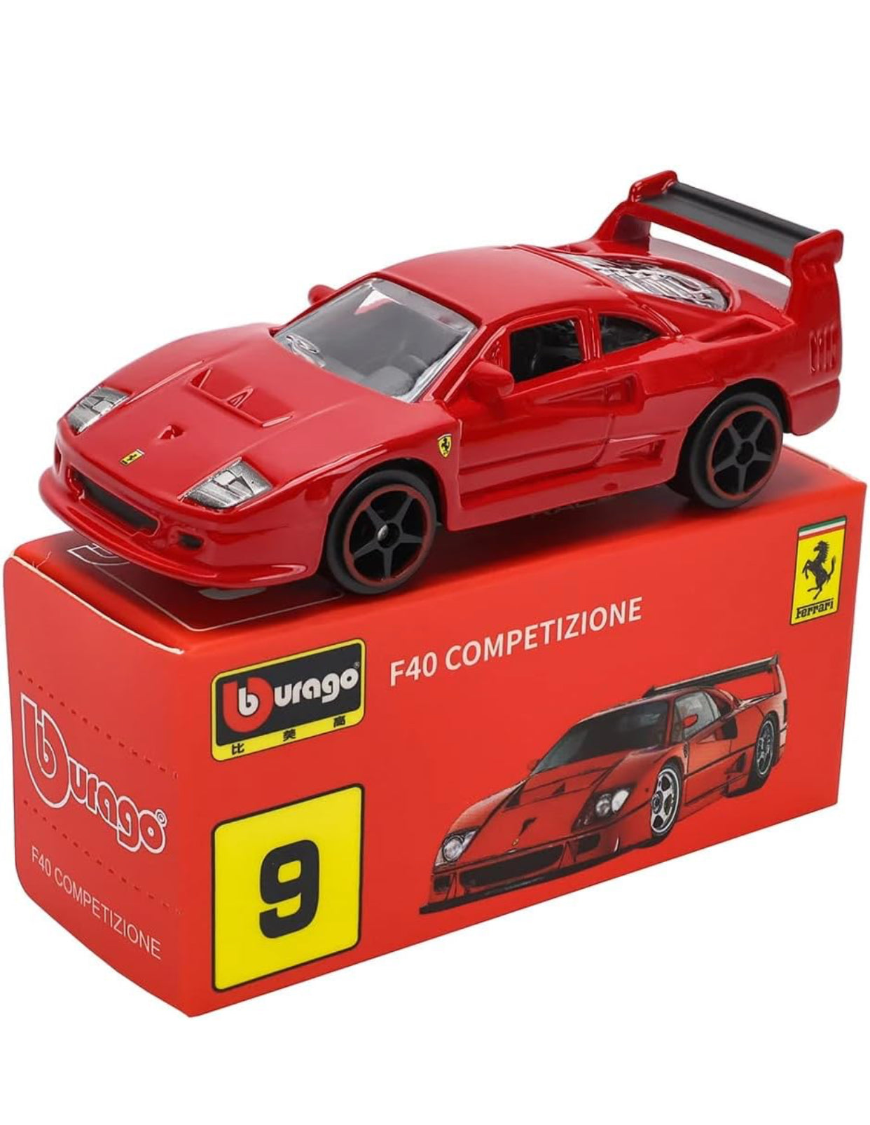 Ferrari F40 Competizione – 1:64 Die-Cast Model Car (Bburago)
