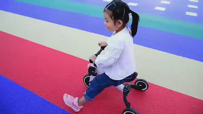 3-in-1 Kids Tricycle & Balance Bike with Pedals | Adjustable Seat | Toddler Training Cycle (Yellow)