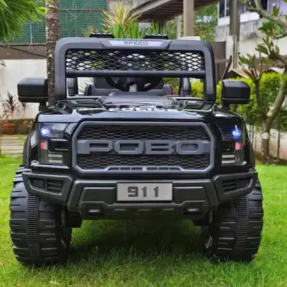 SmallBoyToys POBO (1-8Yrs) Jeep Battery Operated Ride On  (Black)